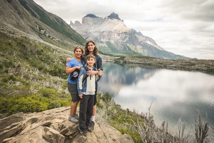 Kids in torres del paine