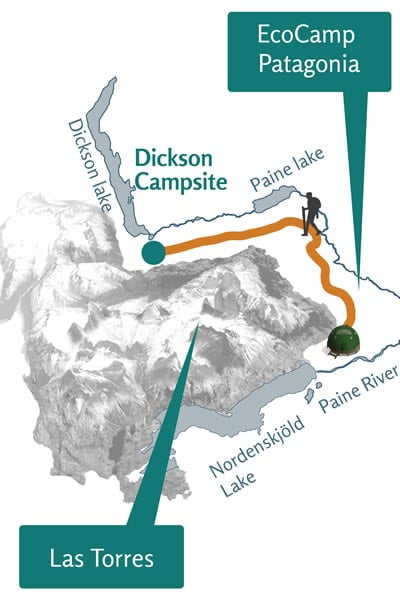 Day 2 Paine Circuit Map