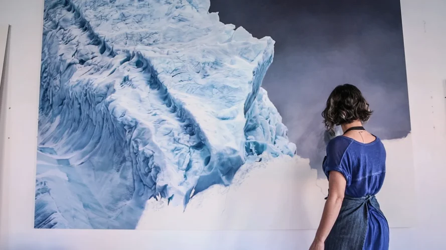 Artist Zaria Forman draws the urgency of climate change